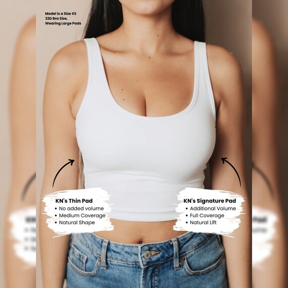 NWOT Klassy Network Signature Brami Padding Set (2) in White Size Medium - Picture 2 of 5